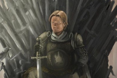 Jaime Lannister on the Iron Throne