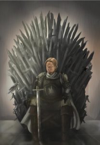 Fertige Version von Jaime Lannister auf dem Eisernen Thron