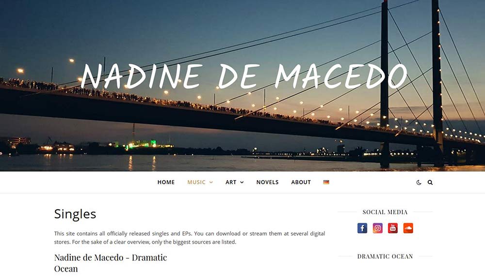 Nadine de Macedo Website