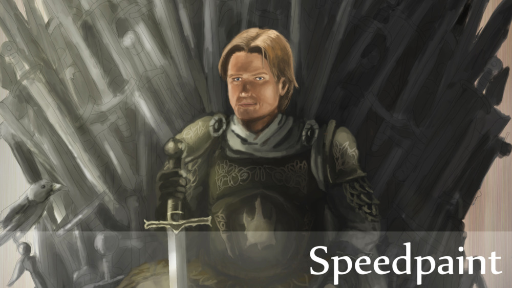Speedpainting von Jaime Lannister auf dem eisernen Thron